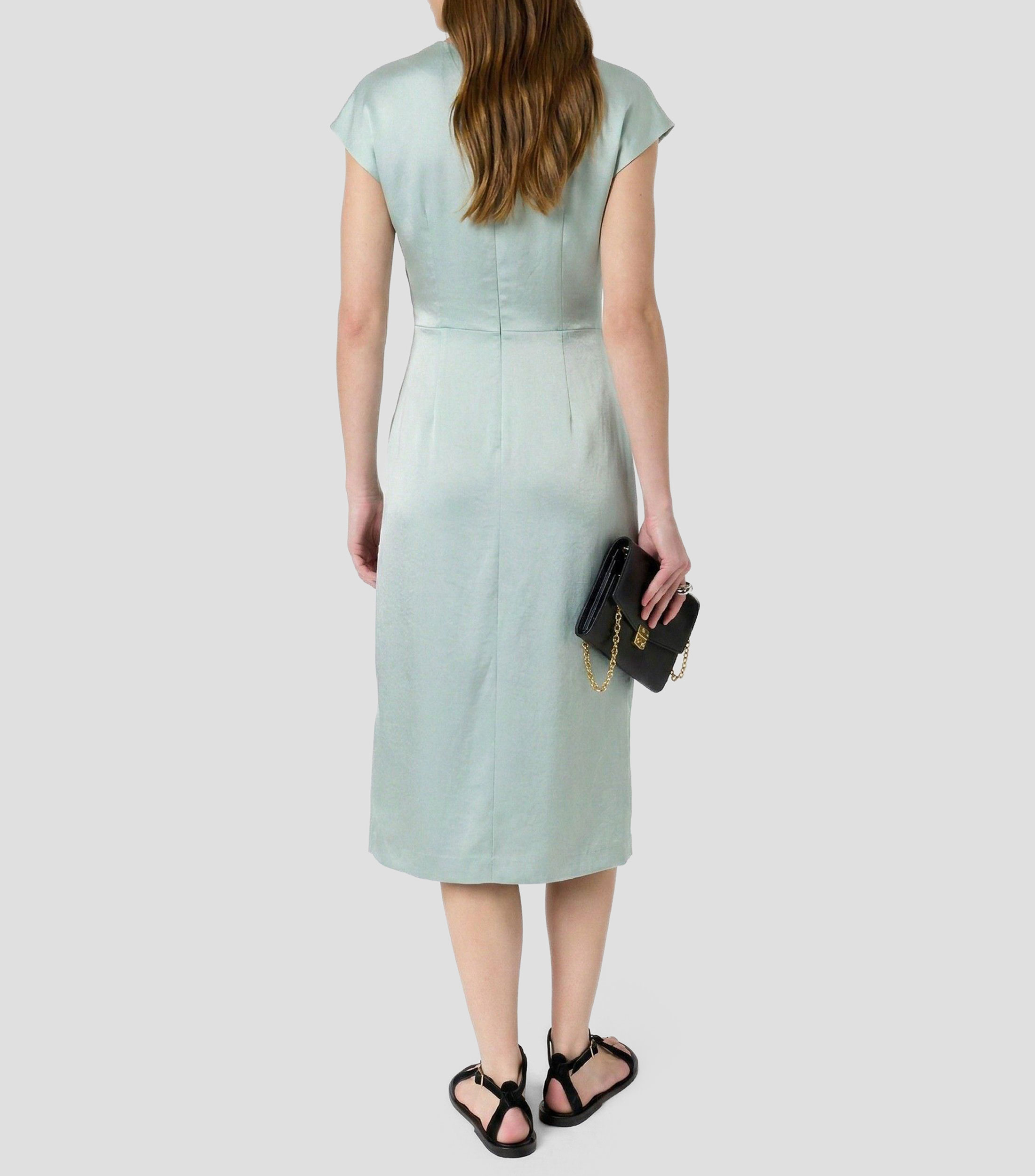 Vestido formal midi liso Rialya Mujer